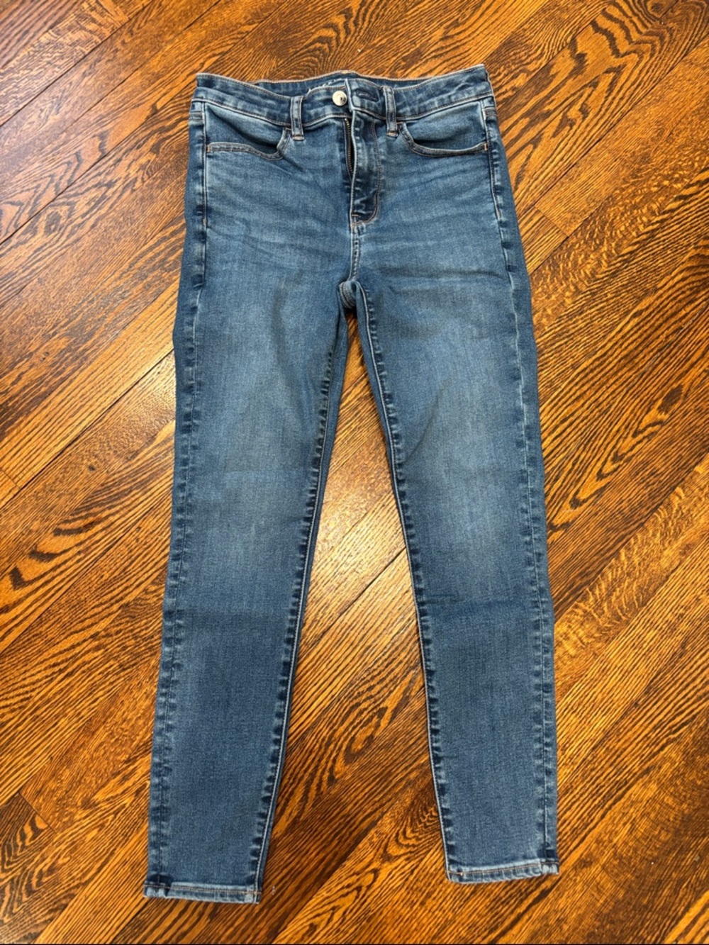 American Eagle Outfitters Skinny Jeans in Blue Wash